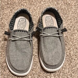 Hey Dude Women's Gray Slip-On Loafers
